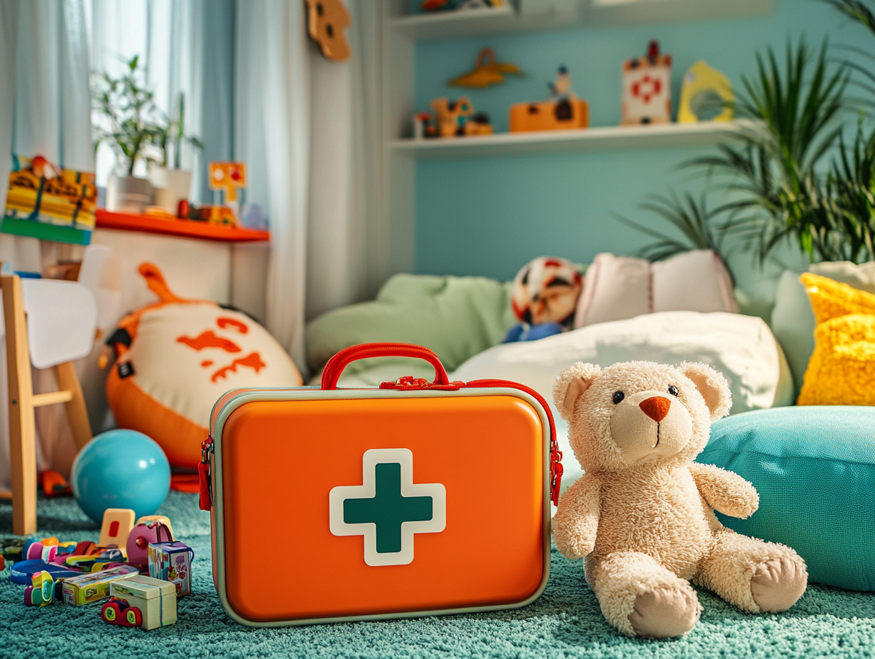 Emergency Usage Steps of a Children's First Aid Kit