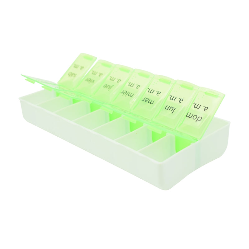 Green Elongated Medication Reminder Box