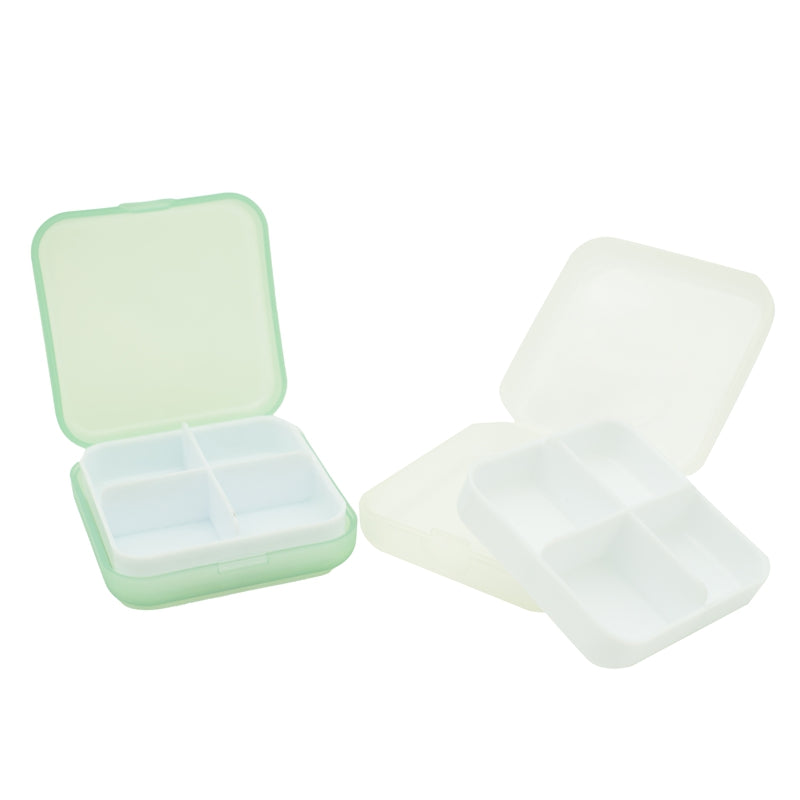 Green Waterproof Travel Pill Box