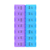 Violet&Blue Front of Elongated Medication Reminder Box