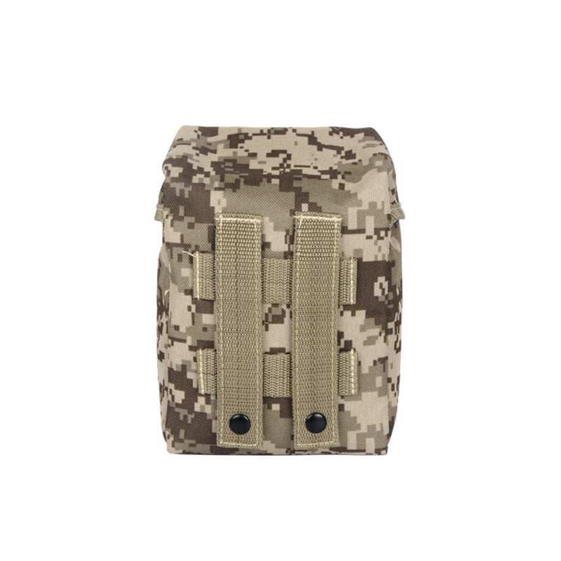 Back of Reliable Camouflage first aid kit