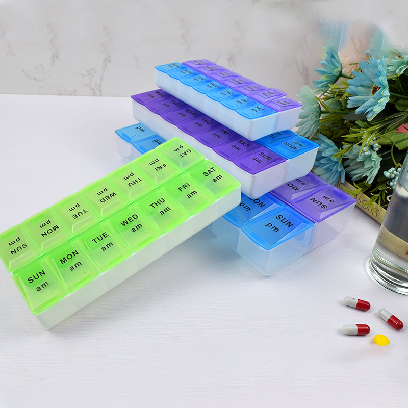 Durable Elongated Medication Reminder Box