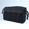 Black Zippered Essentials Pouch