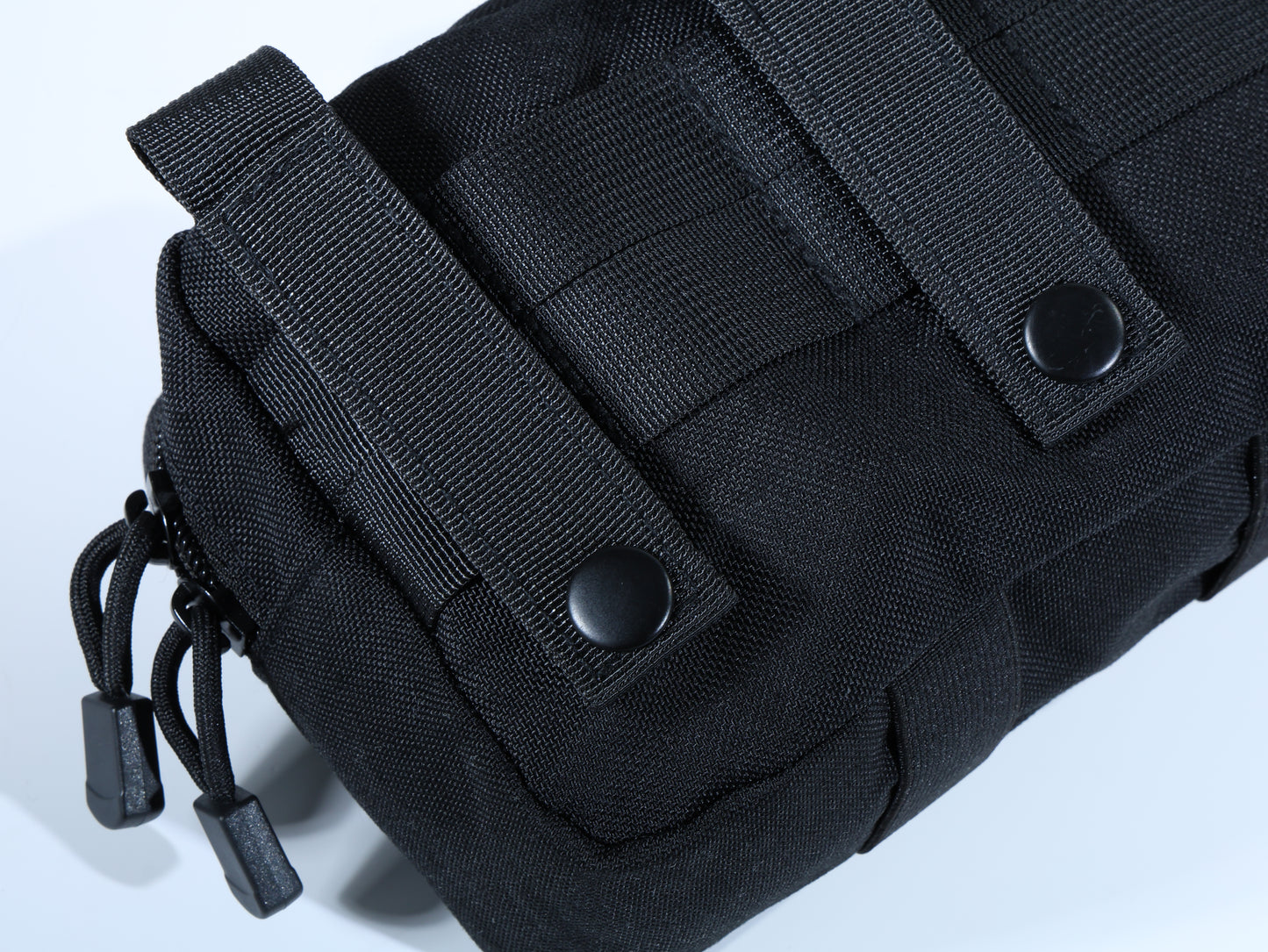 Black Zippered Essentials Pouch