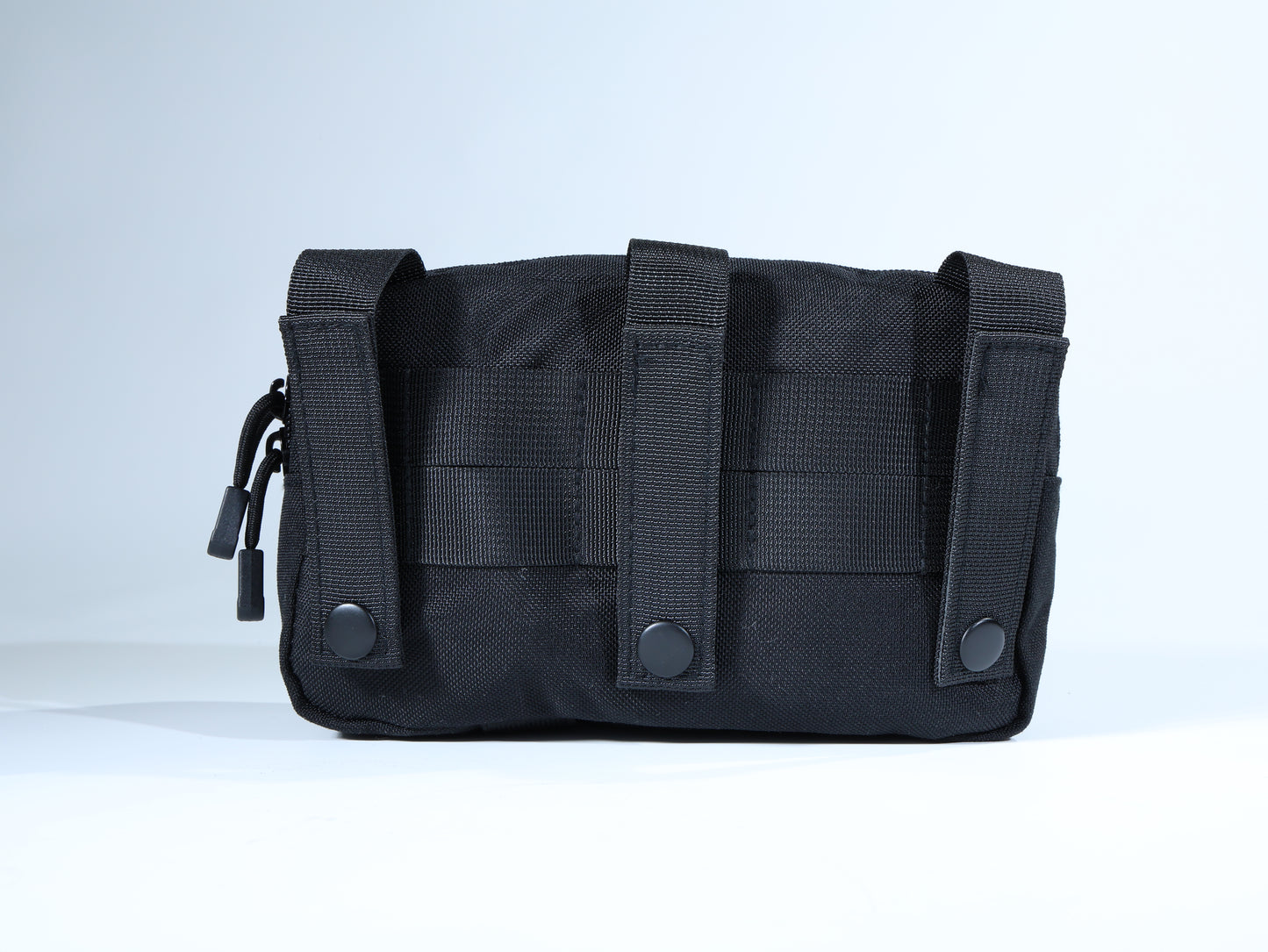 Black Zippered Essentials Pouch