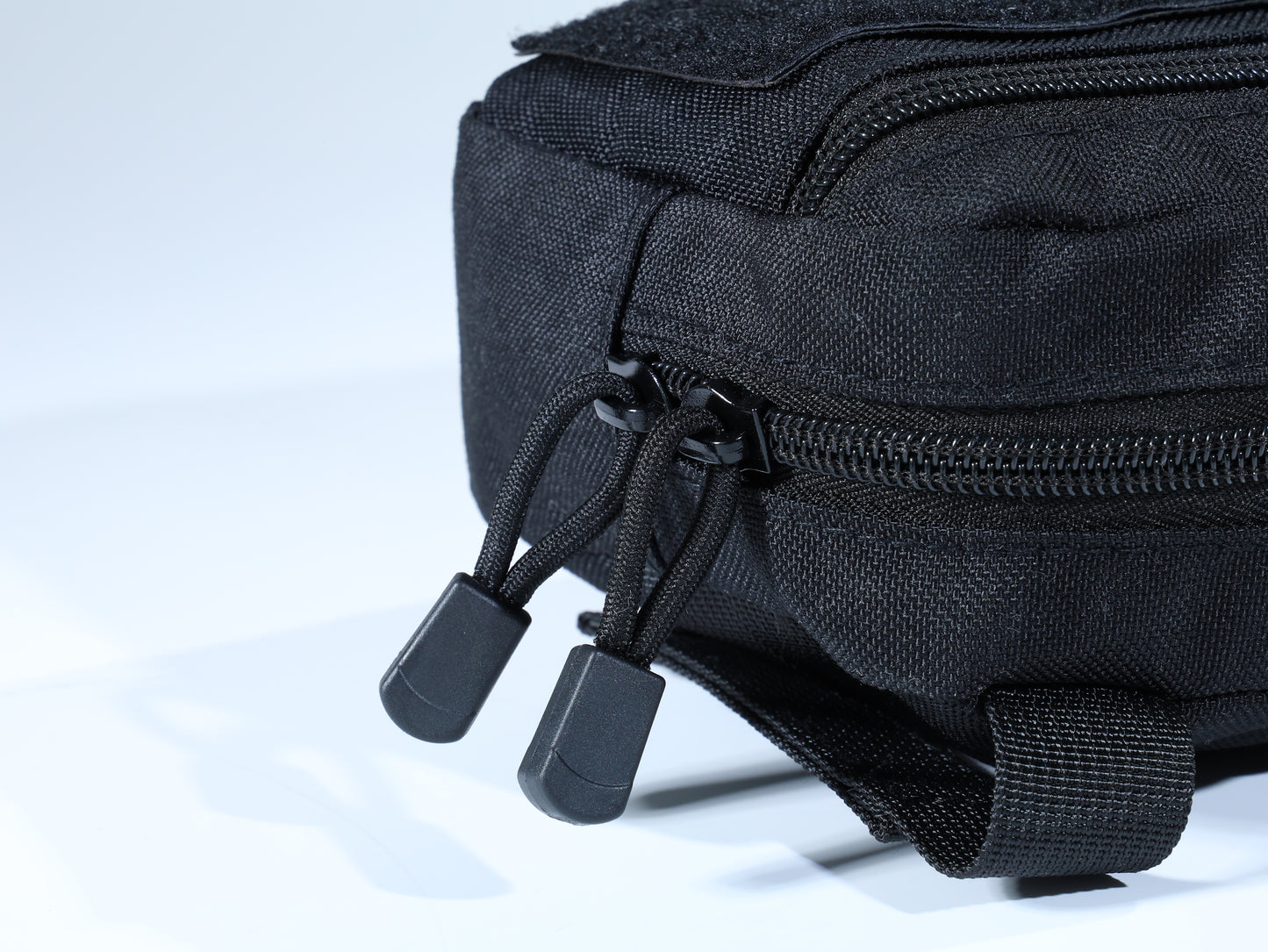 Black Zippered Essentials Pouch