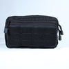 Black Zippered Essentials Pouch