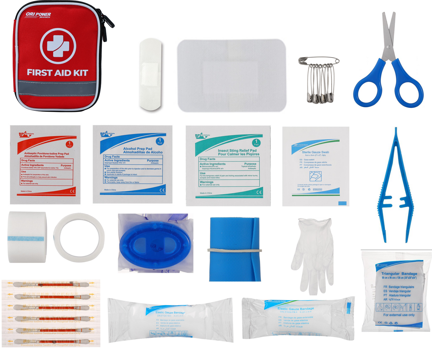 RAISMILE Compact First Aid Kit for Home, Travel, and Outdoor Emergencies