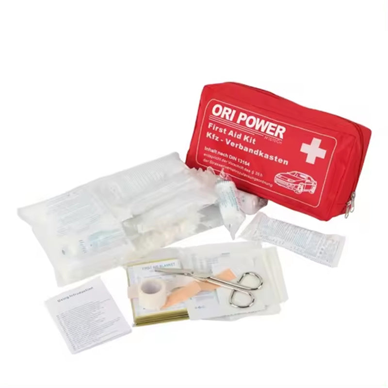 Combination Diagram of Car Emergency First Aid Kit"