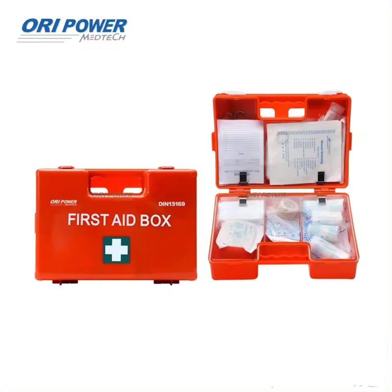 Downward of  DIN Certificates German Standard Home Office Workplace ABS First Aid Kit Set 